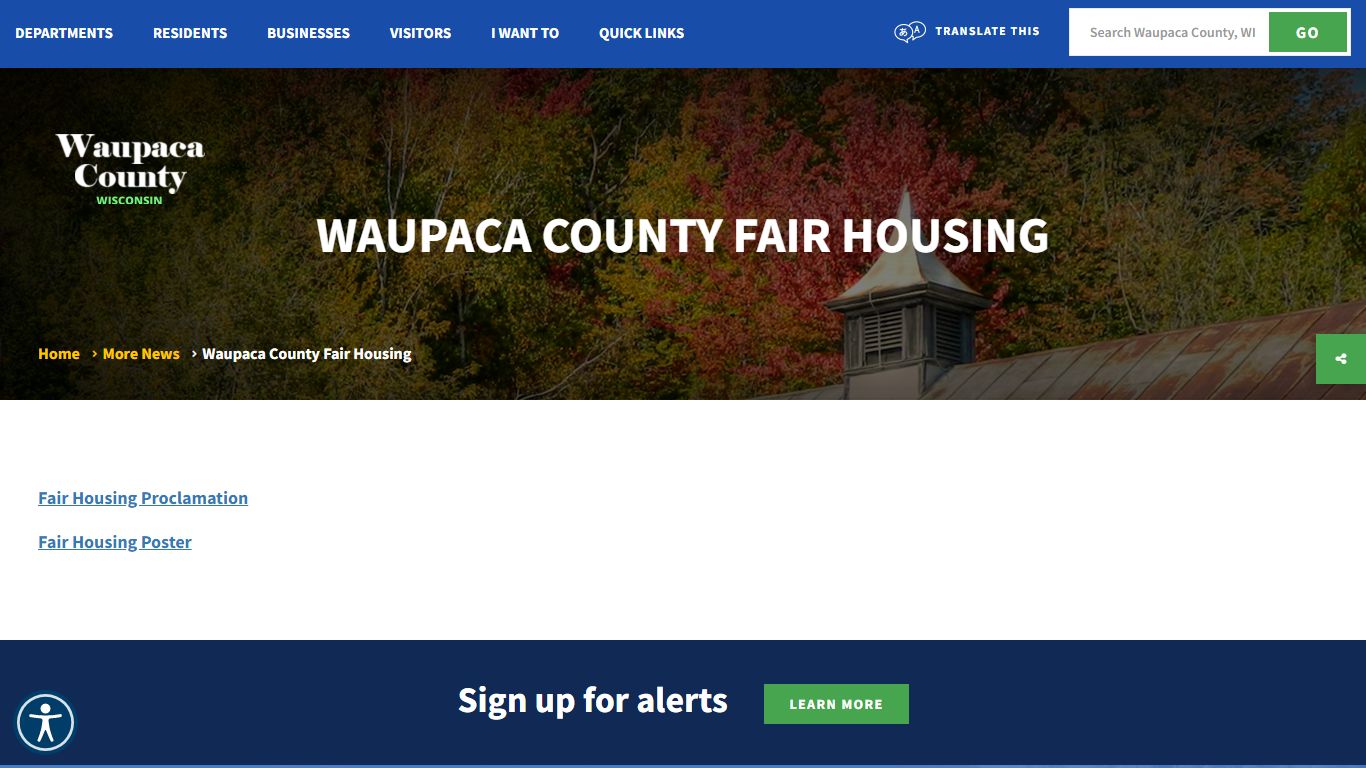 Waupaca County Fair Housing